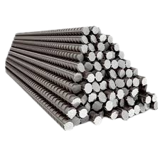 TMT steel rods bundle for construction